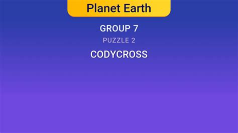 codycross planet earth